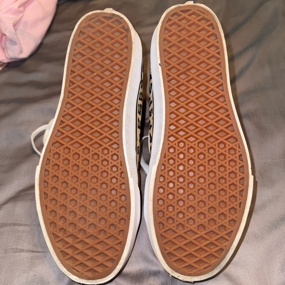 Vans Tan Leopard High-Tops - Picture 4 of 4